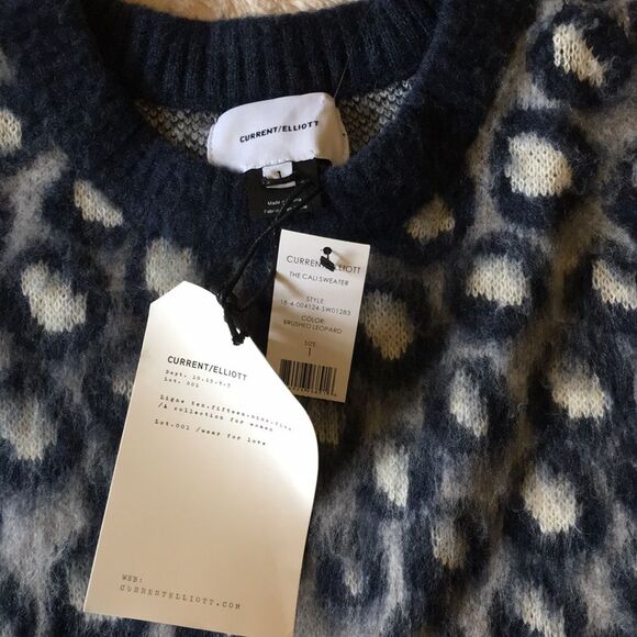 Current Elliot Cali Leopard Oversized Sweater - Picture 3 of 7